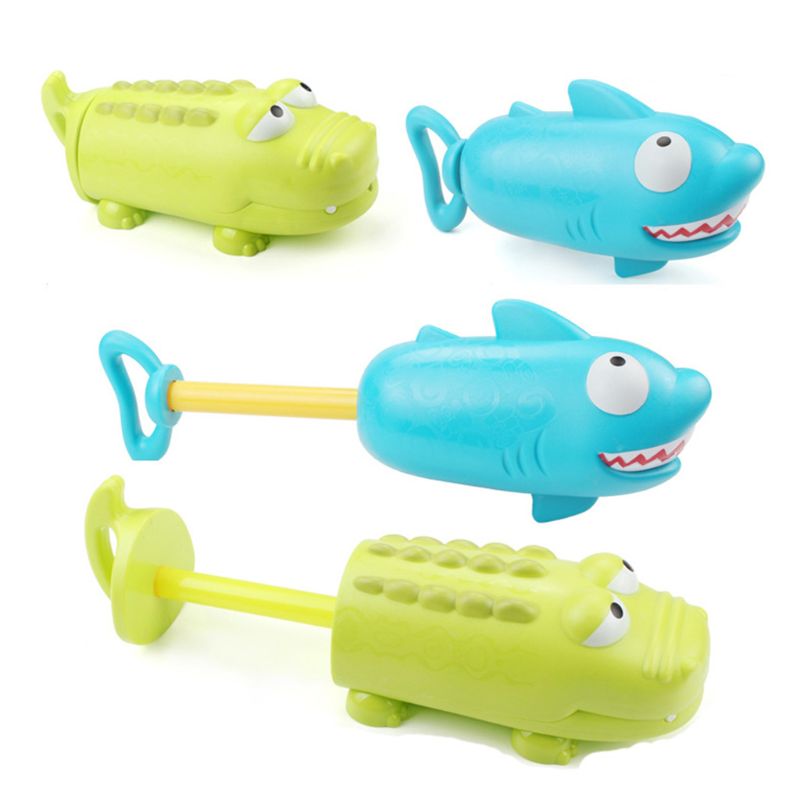 2pcs Shark Crocodile Shape Summer Water Squirt Toys Sprayer Blaster Outdoor Game 63HE