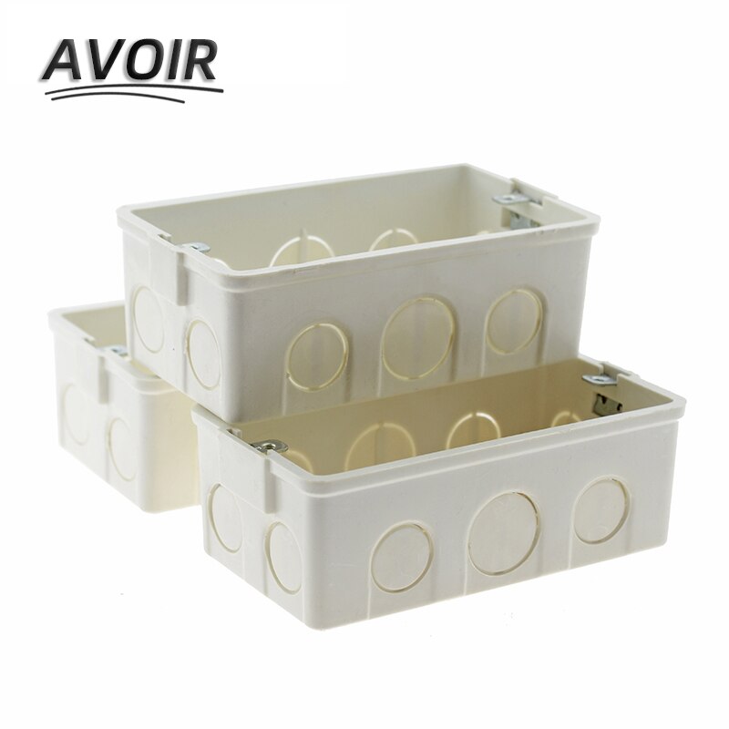 Avoir -caja de montaje de Cassette, interruptor de enchufe de 146x86mm, caja para montaje en pared, caja de empalme interna, instalación oculta
