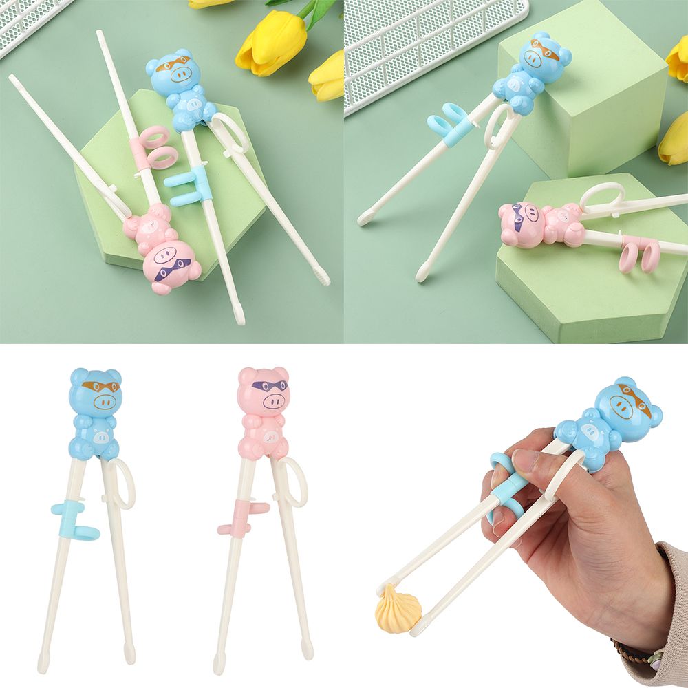 Finger Sets Correct Usage Practice Chopsticks Training Chopsticks Children Cartoon Pig Learning Chopsticks