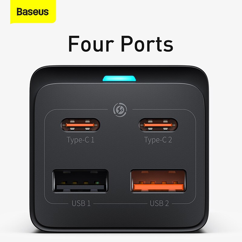 Baseus 65W GaN3 Pro ładowarka biurkowa listwa zasilająca wtyczka amerykańska stacja ładująca szybka ładowarka do iphone 13 12 Xiaomi Samsung Laptop