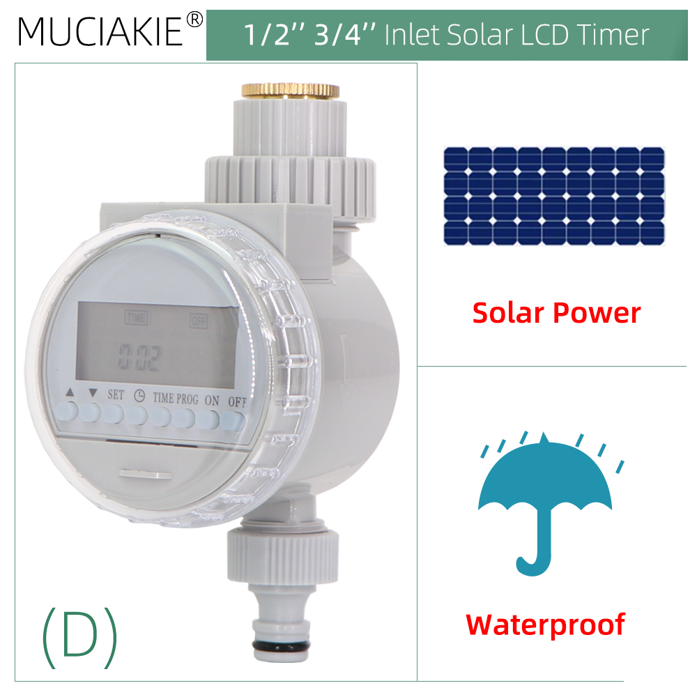 1PC Rain Sensor Watering Timer Programmable LED Display Irrigation Controller Home Garden Greenhouse Plant Sprinkler System Tool: D