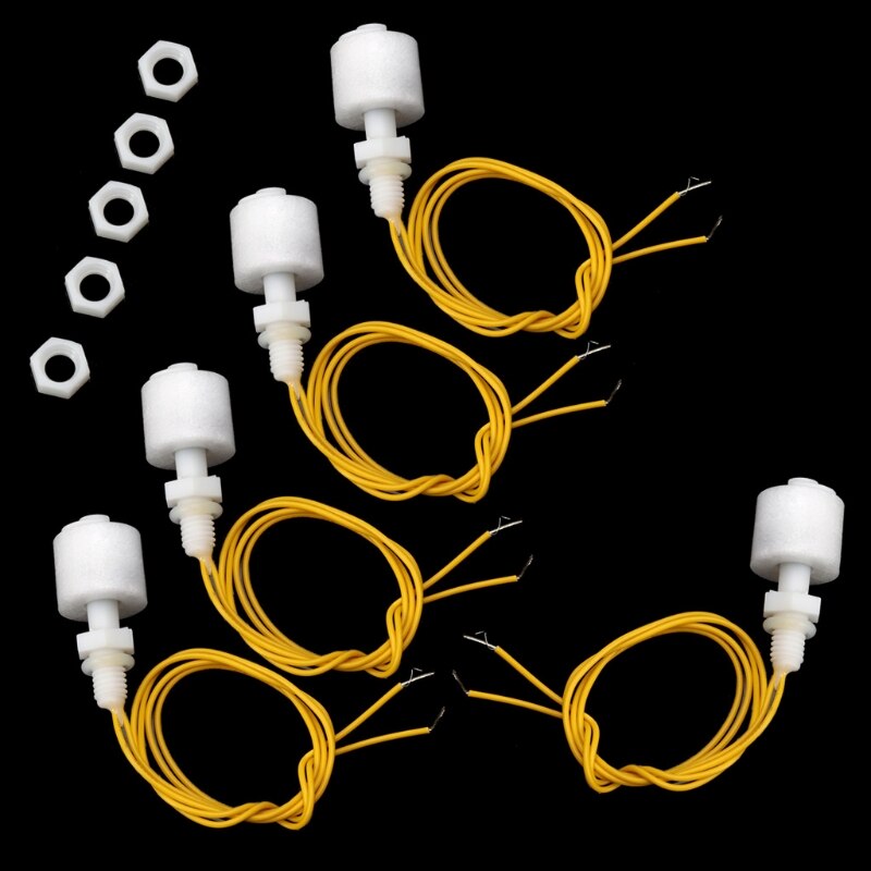 5Pcs Water Level Sensor Vertical Float Switches Flow Measuring Instruments Tools N1HF