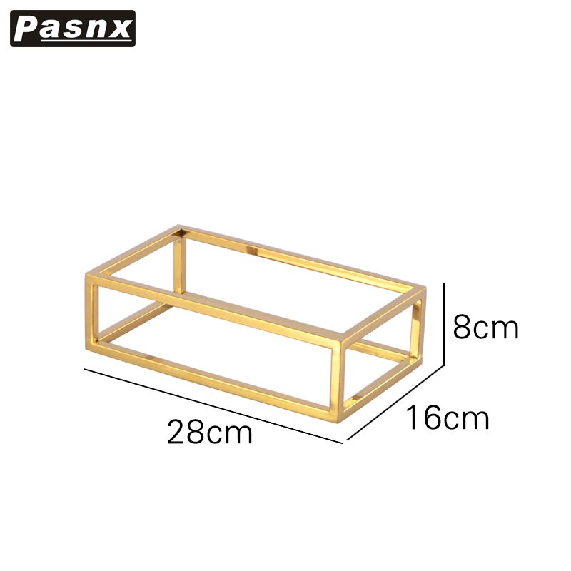 Dessert Fruit Cake Stand Metal Afternoon Tea Wedding Luxury Modern Candy Cake Display Stand Serving Plateau Tableware DG50TD: 28x16cm