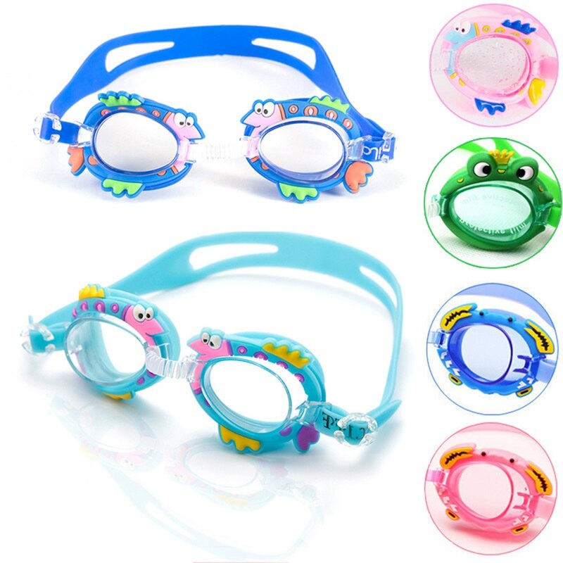 Dier Leuke Verstelbare Kinderen Kids Waterdichte Siliconen Anti Fog Uv Shield Zwemmen Glazen Goggles Eyewear Brillen