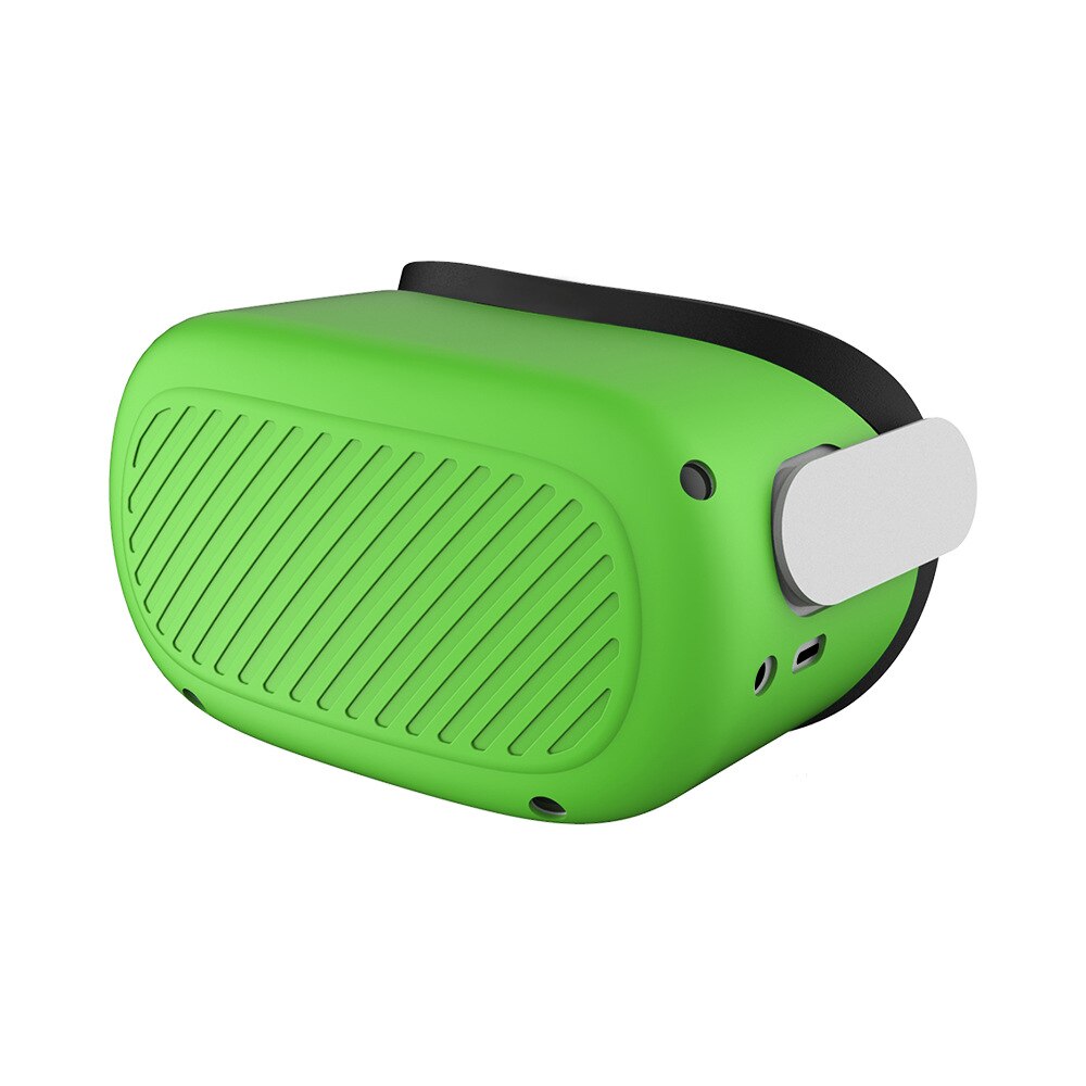 Siliconen Beschermhoes Voor Oculus Quest 2 Vr Headset Helm Hoofd Shell Anti-Krassen Case Voor Oculus Quest 2 accessoires: Green B