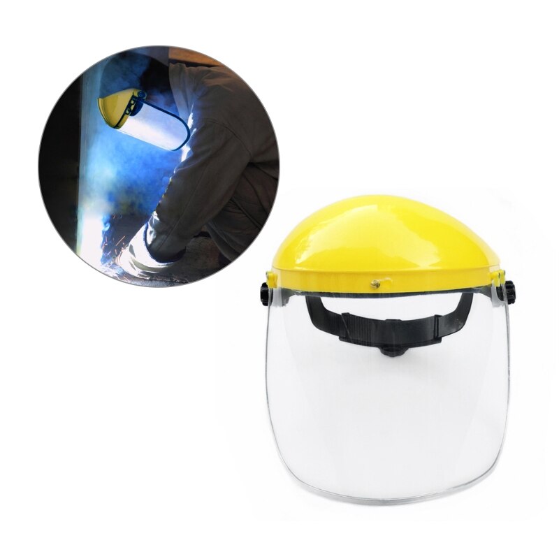 Clear Full Face Shield Safety Visor Mask For Automotive Construction