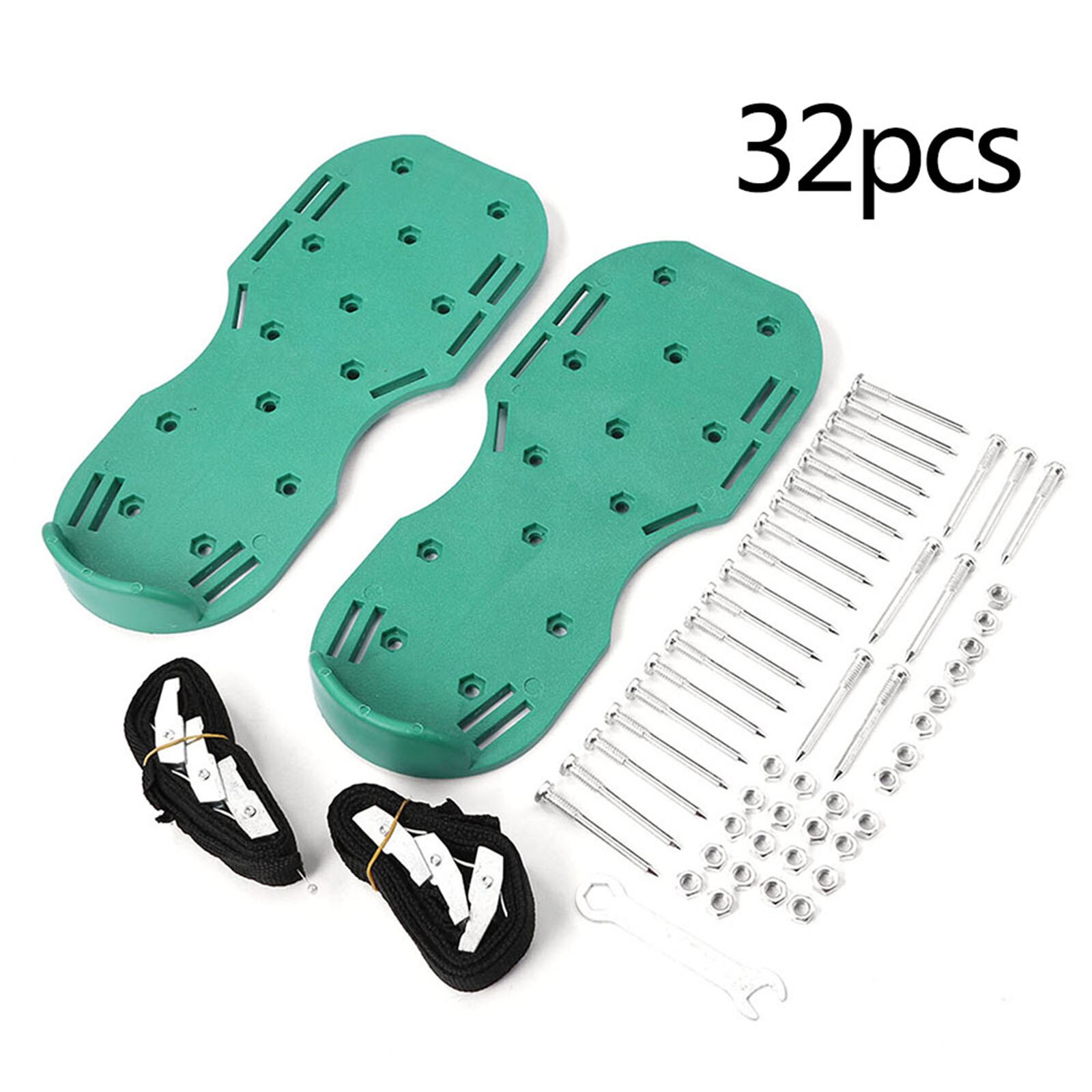 Lawn Aerator Spike Shoes With 4 Adjustable Straps 26 Nails Spiked Aerating Sandals Effectively Lawn Soil For Healthier Yard Lawn