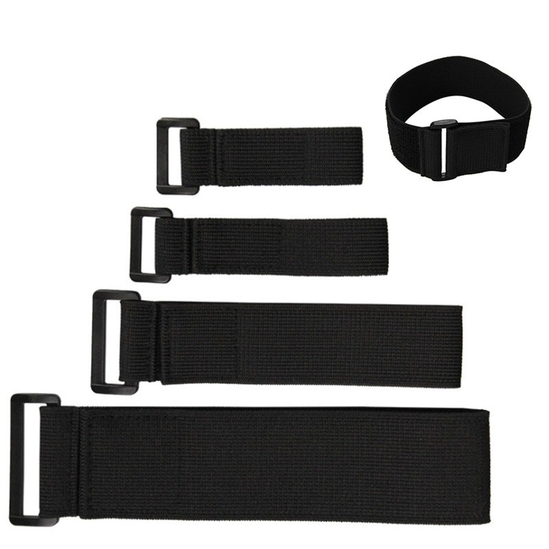 2 Stuks Nylon Elastische Velcro Gesp Organiser Zelfklevende Herbruikbare Band Fiets Fixie Band Verstelbare Velcro Banden