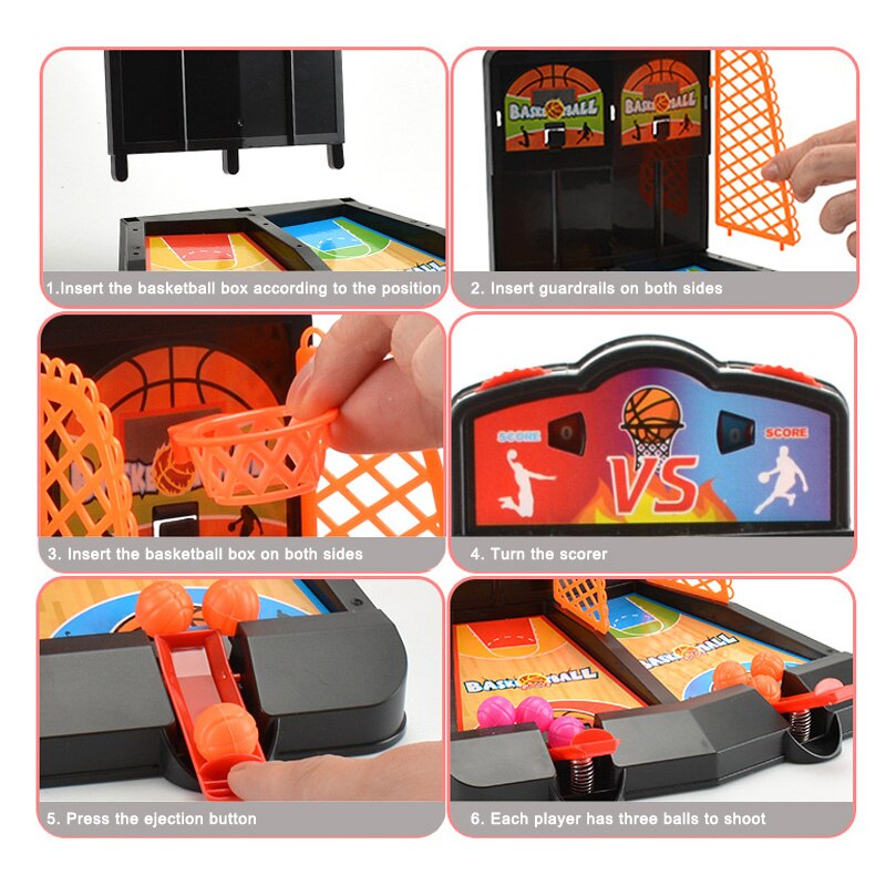 Kids Vinger Basketbal Spel Speelgoed Intellectuele Traning Onderwijs Ouder-kind Spelen