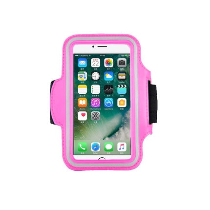 Running Sports Phone Case on Hand Mobile Holder Armbands For Airpods Pro iPhone 11 XS Max 7 Plus Samsung S20 Zipper Bag Arm Band: rose