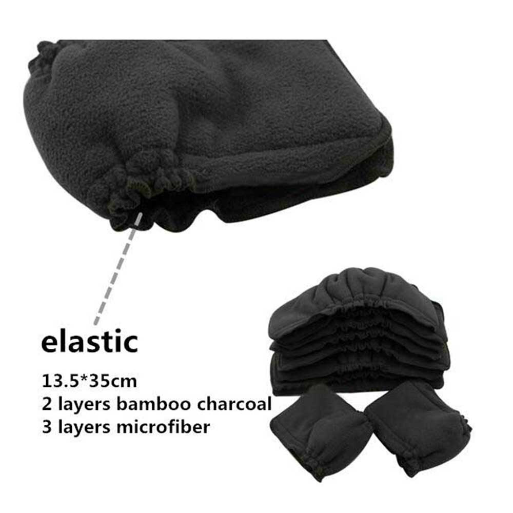 Ohbabyka-couches lavables | Paquet de 10 couches, Couche Lavable, Microfibre, charbon de bambou, tissu de Couche, Inserts de couverture de couches