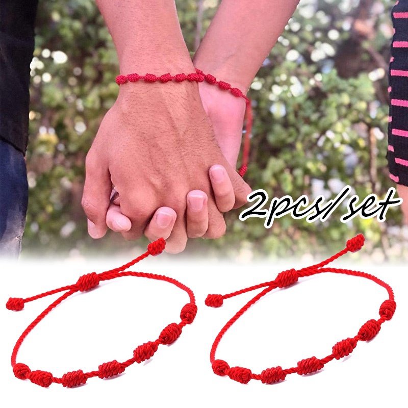 Delysia König 2 stücke Red string armband: Default Title