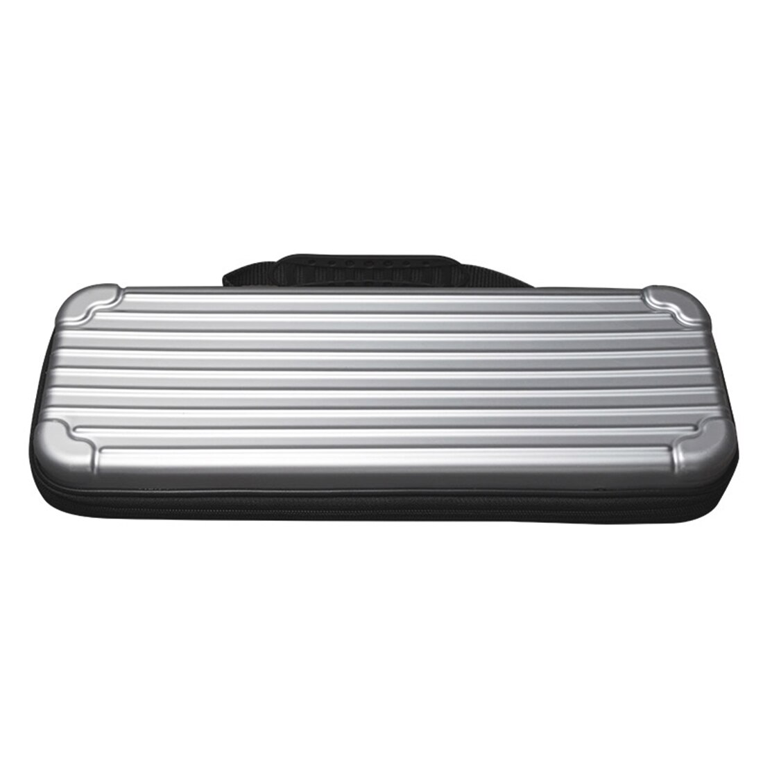 Keyboard Storage Bag - 35.5x12.5x5cm - Travel Carry Case - for 60% Mechanical Gaming Keyboards: Silver
