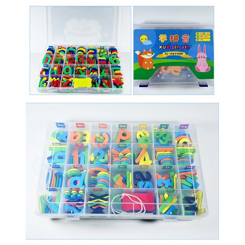 Magnetische buchstabenaufkleber für den kühlschrank, whiteboard-aufkleber für das klassenzimmer, hilfsmittel für die frühkindliche bildung