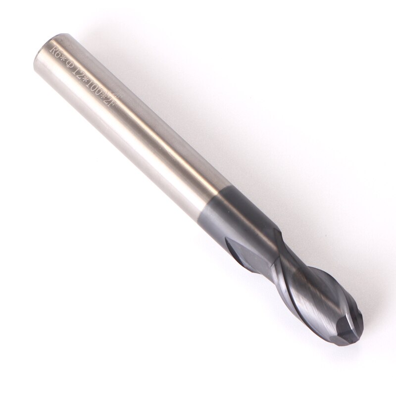 Ball Nose End Mill Tungsten Carbide Cutter CNC Router Bit Milling Tool R0.5 1mm 6mm 2mm 4mm 3mm HRC55 2 Flute mill cutter