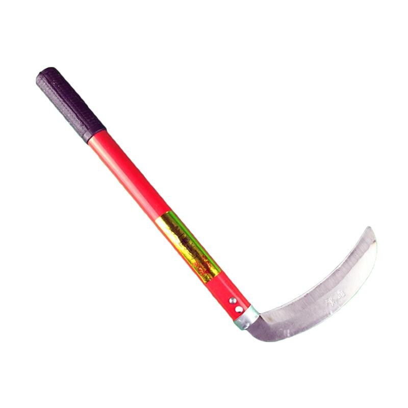 Outil de jardin pointu Durable léger de poignée en bois de faucille d'herbe de jardinage en acier parfait pour désherber et cultiver