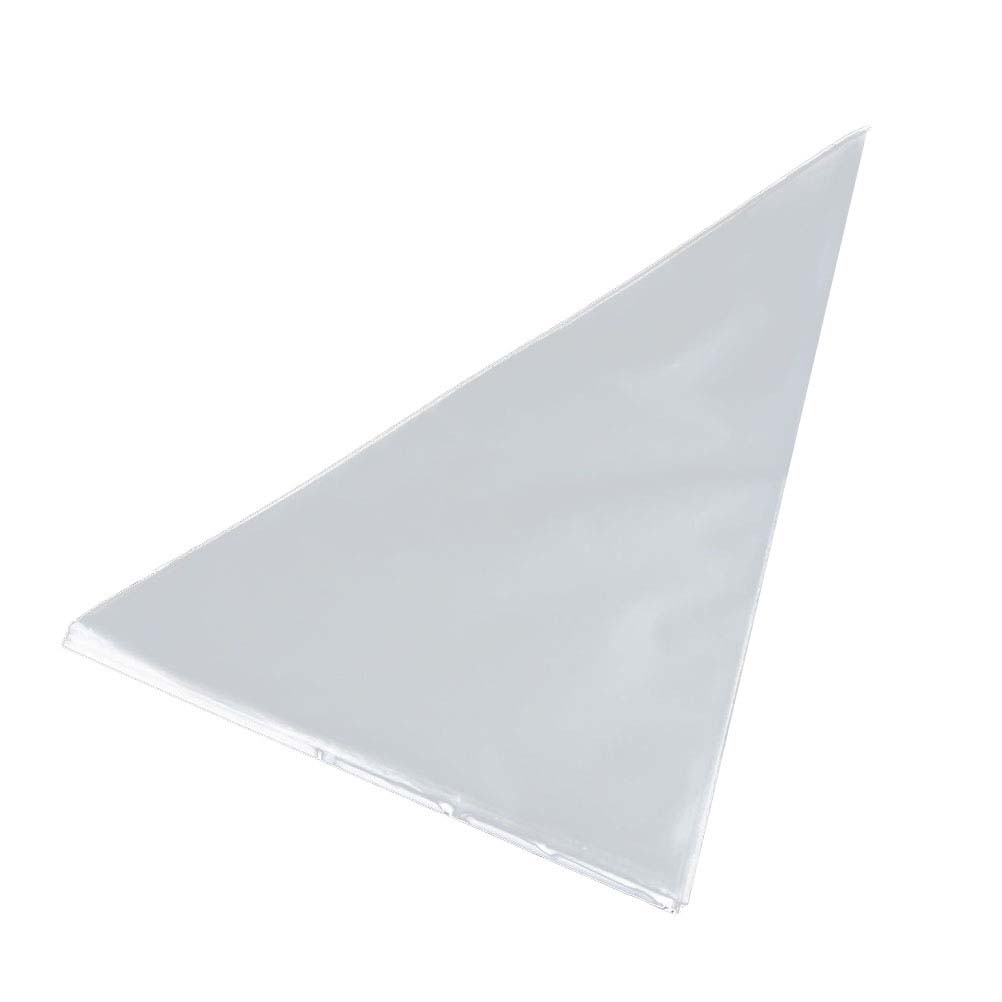 100 Pcs Cellophane Bags Transparent Triangle OPP Plastic Treat Bags Food Packaging Bags Candy Bags With Twist Ties For Fruit