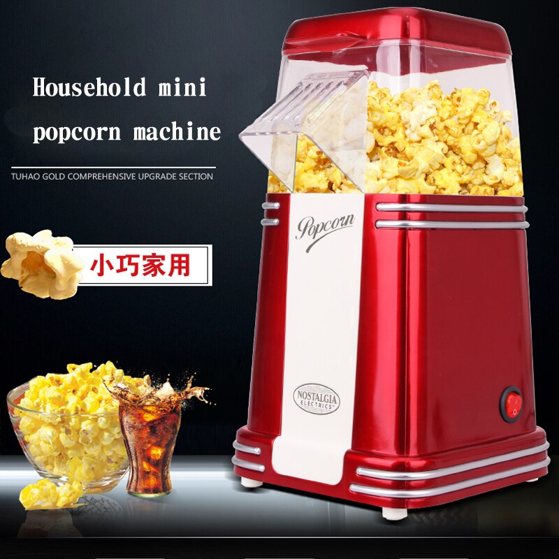220-240v Commercial Classic popcorn machine RHP310 American vintage dual popcorn machine sugar Home air popcorn machine 1100w