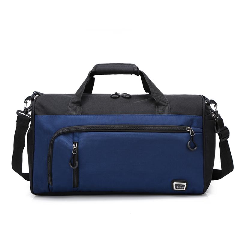 in nylon maschio Borse Da Viaggio impermeabile borsa da viaggio ad alta capacità a Breve distanza di immagazzinaggio di corsa esterna del sacchetto pacchetto sport tempo libero: blu