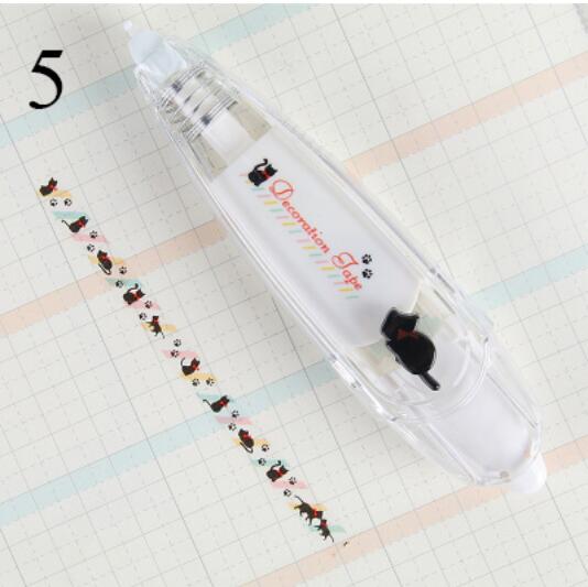 Cinta de corrección decorativa Kawaii de varios patrones, Corrector para diario, papelería, suministros escolares, accesorios: 15
