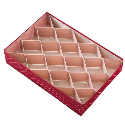 Divisori per cassetti fai-da-te organizzatore di stoccaggio per cassetti regolabile per disordine posate da cucina comò strumenti per il trucco calze cassetti per ufficio: rosso