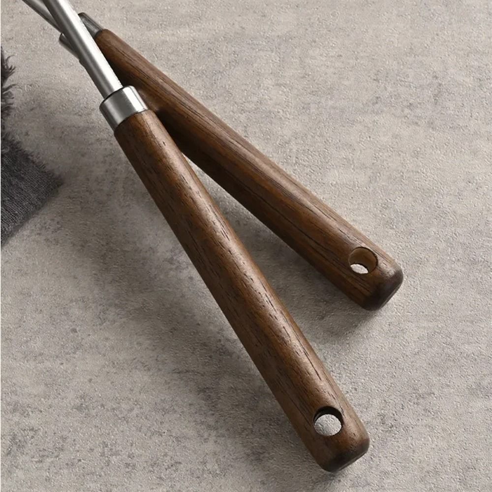 Comfortable Handle Wok Spatula Wood Stainless Steel Steak Spatula Convenient Food Grade Kitchen Stir Fry Shovel Kitchen Utensils
