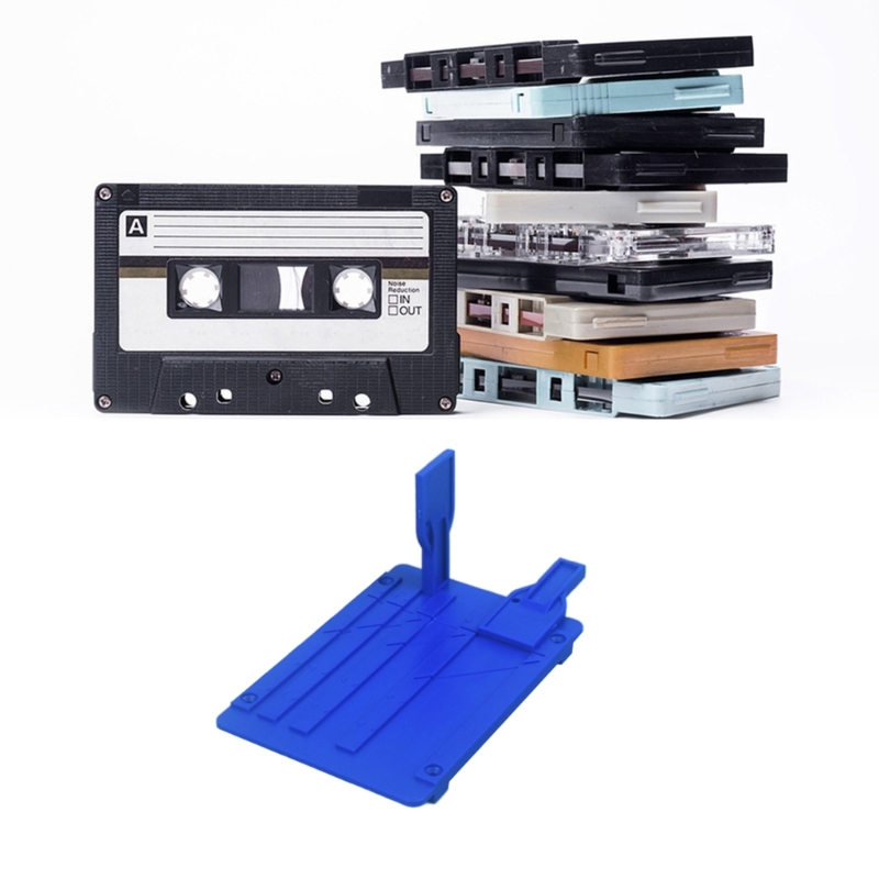 Tape Splicing Set Reel to Reel Tape Recorder Splicing Block Tape for Opening Cassette Tape Repair with Two Fixers