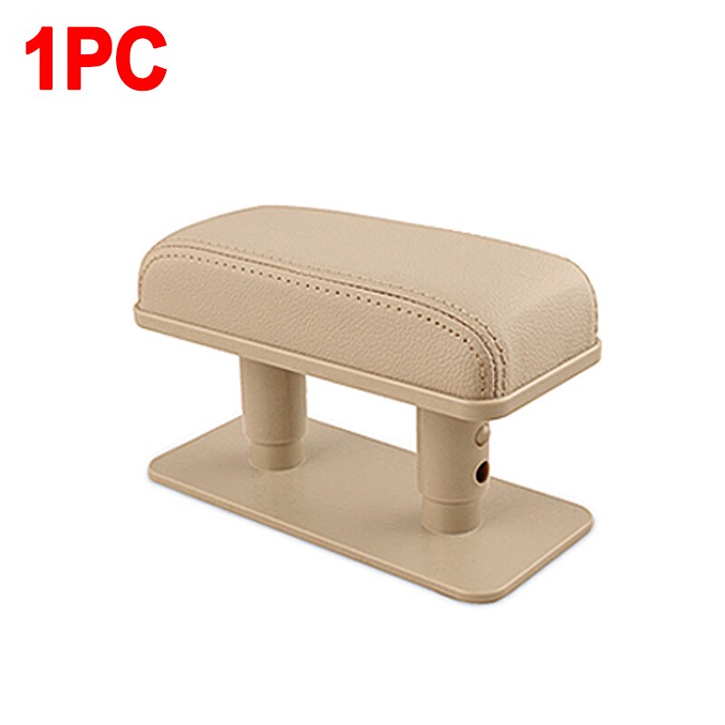 Auto armsteun ondersteuningspads universeel voor auto armsteun hand gele ondersteuning deur armsteun pad arm beschermend voor anti-vermoeidheidskussen: 1pc beige