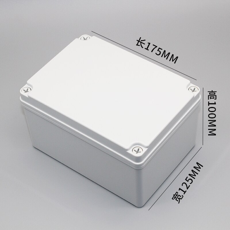 Waterproof Junction Box ABS Electronic Project Instrument Case Electrical Outdoor IP67 Project Box Plastic Enclosures Housing: 175x125x100mm