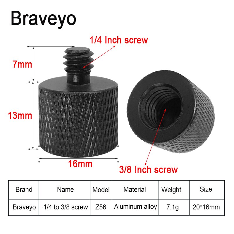 Camera Adapter Screw 3/8 to M6 M8 M10 M12 Inch Photography Screw Tripod Ballhead Mount Accessories For Dslr Live Flash Bracket: PURPLE