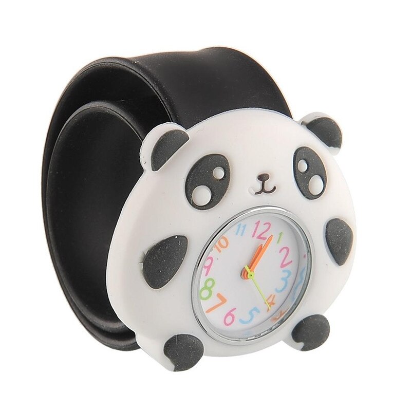 Lovely Unique Pattern Cartoon Unisex Quartz Sports Watch Kids Wrist Watch: panda