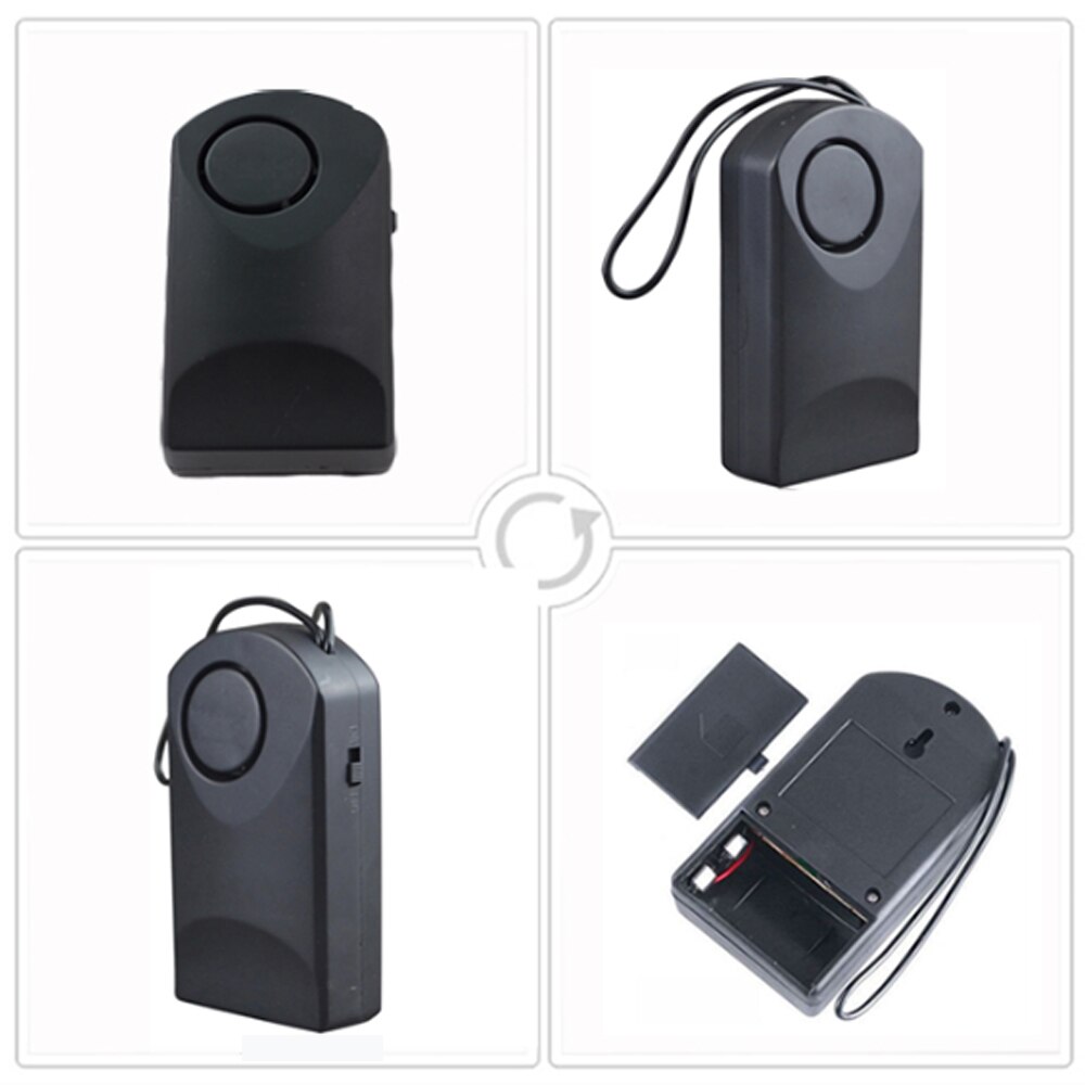 Alarma portátil con Sensor para puerta, alarma táctil de 120dB, alarma antirrobo de seguridad de puertas, sirena, para parada de puerta de seguridad de Hotel