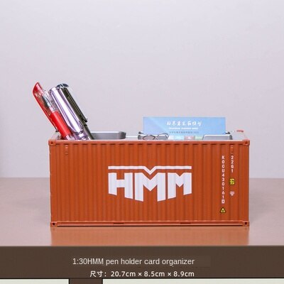 1:30 Simulation model container multi-function pen holder card holder storage box office must be a: Pink