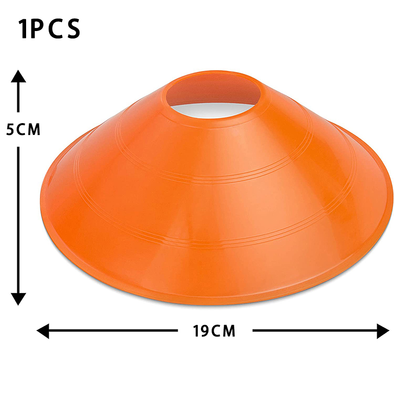 Conos de fútbol Disc Con con bolsa de transporte y soporte, marcadores de campo para entrenamiento de agilidad, conos deportivos, equipo de entrenamiento de fútbol, entrenamiento: Blanco