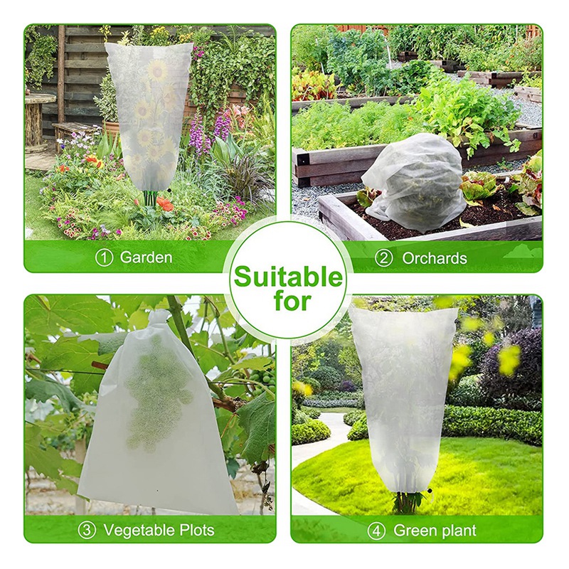 Fundas de protección contra heladas para plantas de exterior, paquete de 3 bolsas de tela para congelar, manta para invierno, novedad
