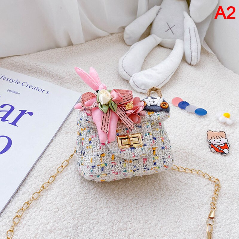 Mini bolsa estilo coreano mulheres de lã cruz sacos de corpo bonito meninas princesa bolsas e bolsas pérola do bebê embreagem bolsa: A2