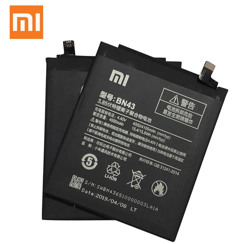 XiaoMi Original Replacement Battery For Xiaomi Note 3 4 4X 5 5A Pro Mi5 Mi 5X MI5S Redmi 3 3S 3X 4X 4A 5A 3 pro 5 Plus Batterie