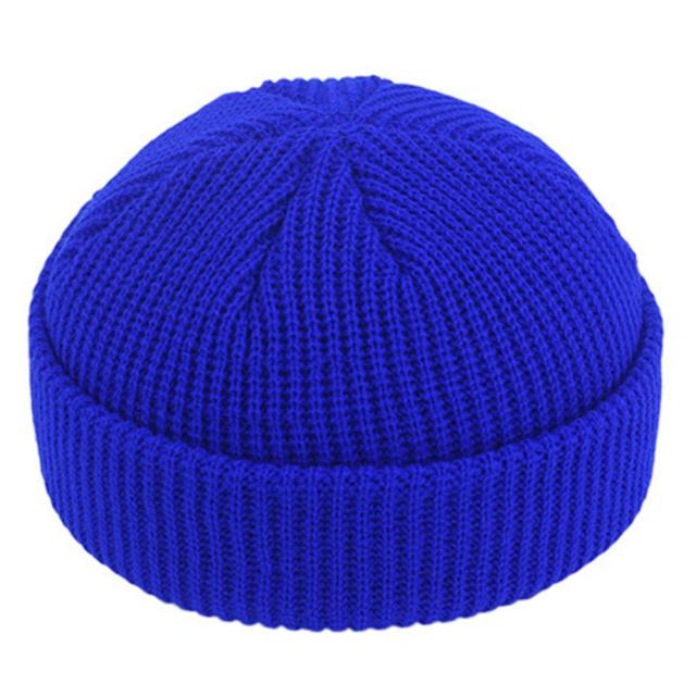 Beanie Hoeden Hiphop Hoed Vintage Cap Dans Bboy Ademende Winter Gebreide Beanie Hoed Sailor Cap Beanie Cap Warm hip-Hop: Blue