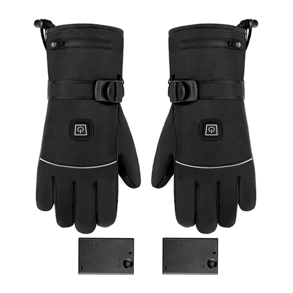 Winter Warm Thermische Handschoenen Waterdichte Elektrische Verwarmde Handschoenen Voor Outdoor Ski Klimmen Verwarming Handschoenen Met Reflecterende Strip