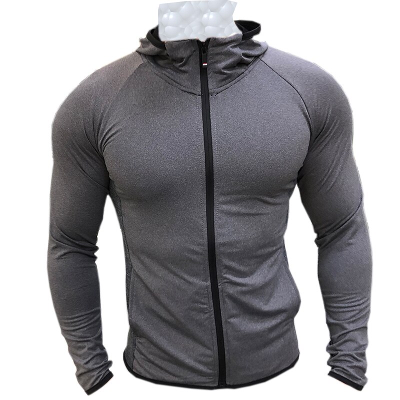 Camisas deportivas de manga larga para hombre, ropa deportiva con capucha para correr y hacer ejercicio al aire libre