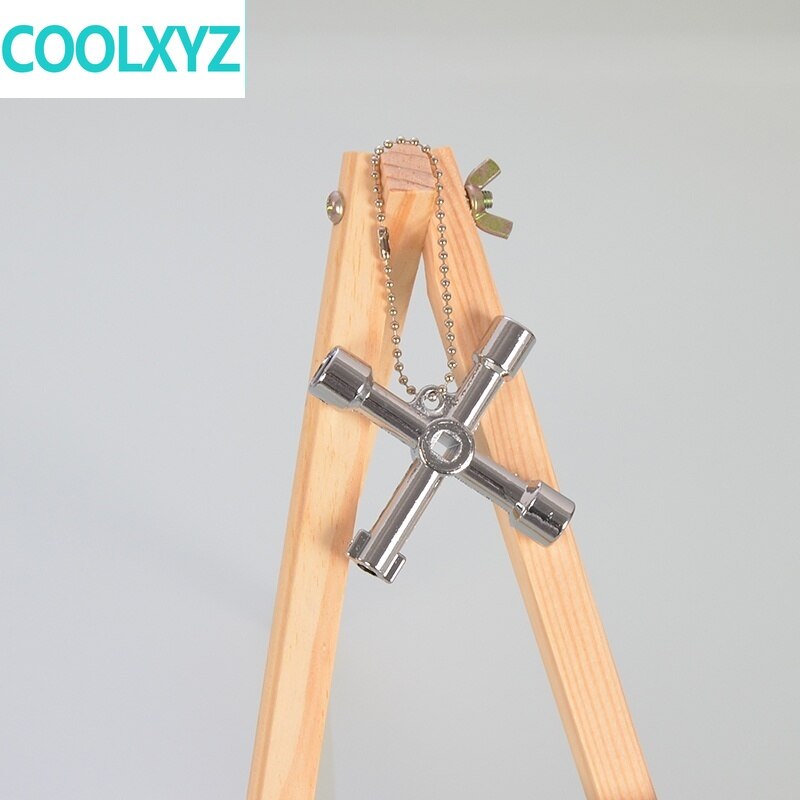 Elevator key triangle opposite side four corner square round hole train door electric box valve multifunctional triangle lock