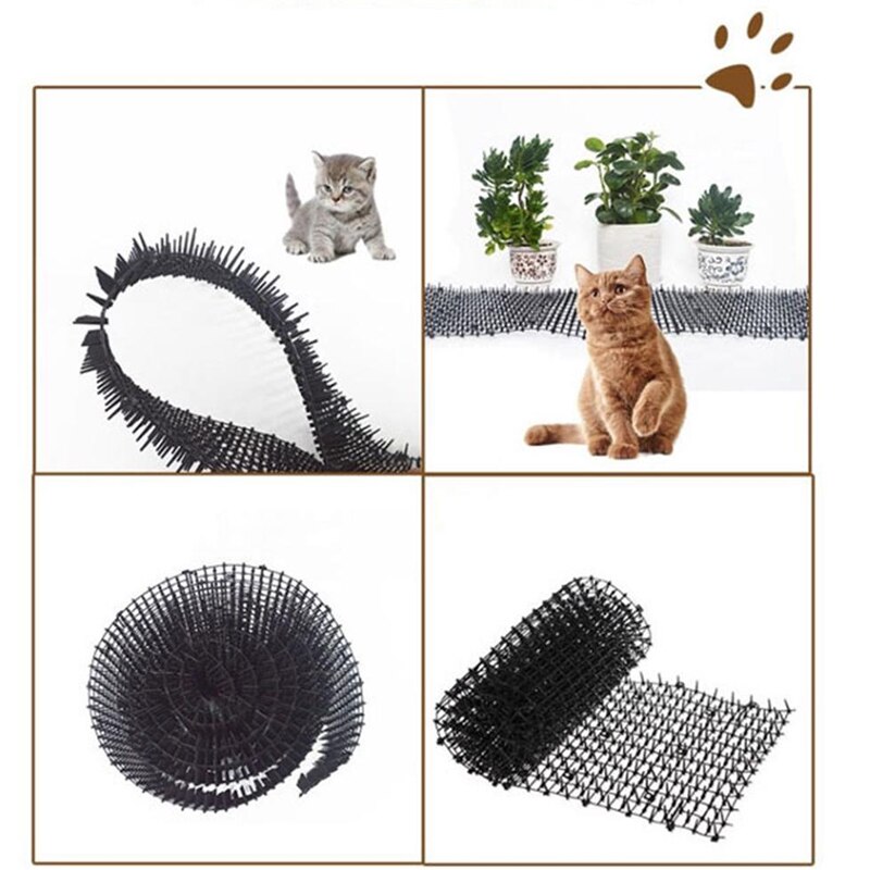 Rete anti-gatto da giardino in plastica prevenire la stuoia della spina del gatto rete protettiva multifunzionale della rete di protezione delle piante dell'orto