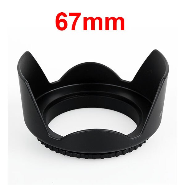 49mm - 82mm 52mm 58mm 67mm Flower Petal Tulip Lens Hood Screw Mount for Canon nikon d5200 d5300 d3200 d3300 d3100 d7000 d7100