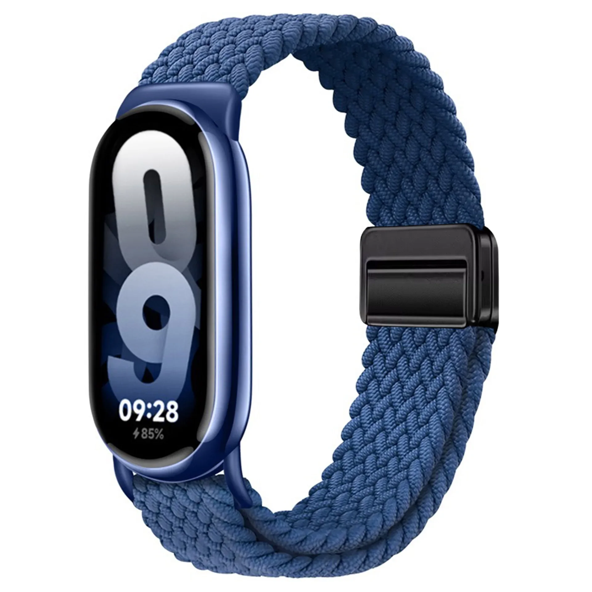 Nylon Strap for Xiaomi Mi Band 9/8 Breathable Sports Wristband Accessories for Mi Band 10 9 NFC Replace Watchband: Blue Pink / 14mm