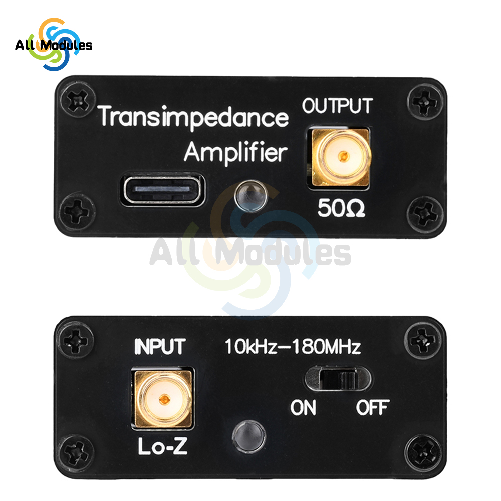 Convertisseur d'Antenne Réceptée à Faible Impédance, Type C DC5V 10k-180MHz, avec Matut WB 10k-180MHz, Large Bande