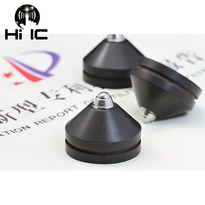 HIFI Audio Speakers Amplifier Preamp DAC CD Player Ebony Triple Suspension Absorber Foot Feet Pads Vibration Stands Spikes