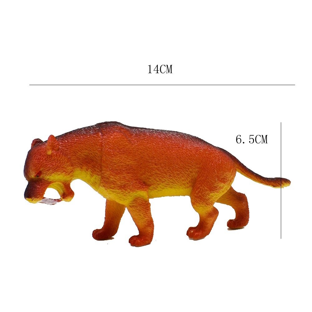 6 st simulering mammut sabeltand tiger noshörning förhistorisk djurmodell leksak barn barnleksaker
