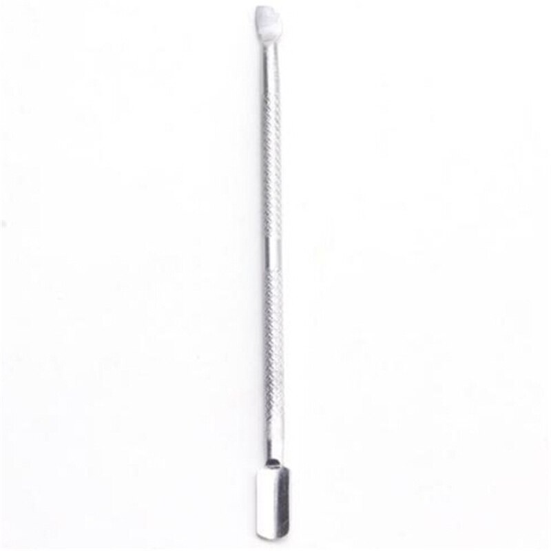 Double Head Stainless Steel Cuticle Nail Pusher Manicure Tool Dead Skin Push For Nail Women Men