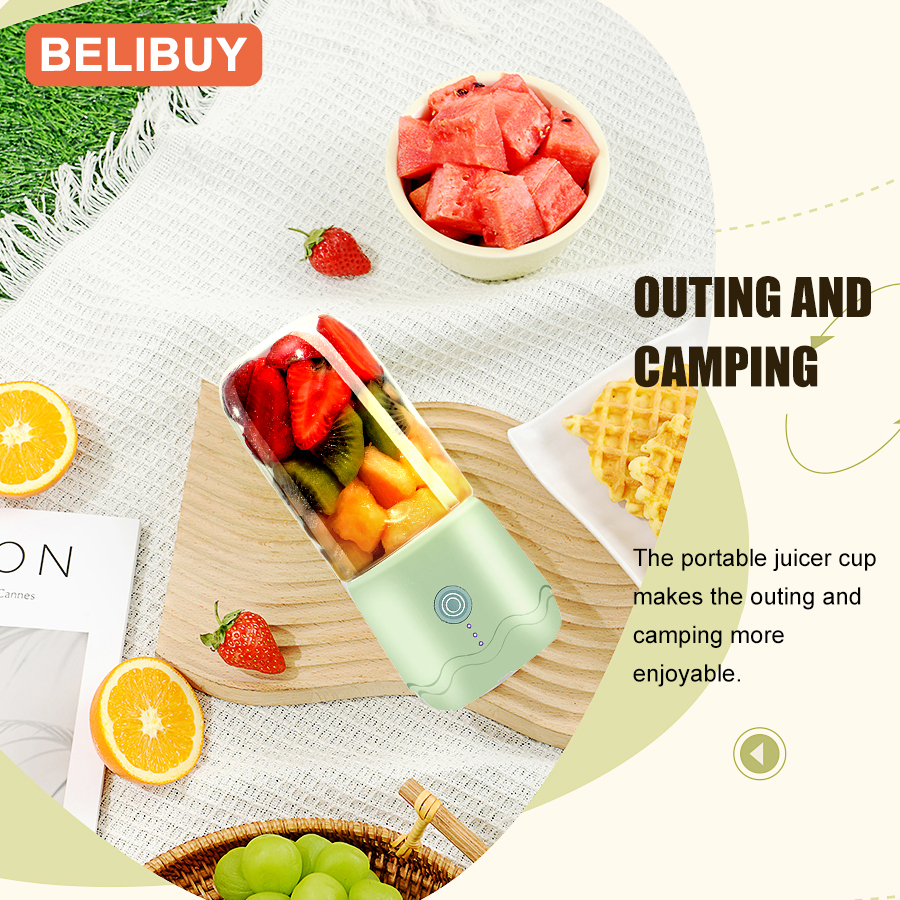 BELIBUY licuadora portátil exprimidor máquina de procesamiento de alimentos fruta vegetal leche licuadora cocina exprimidor taza electrodomésticos de cocina