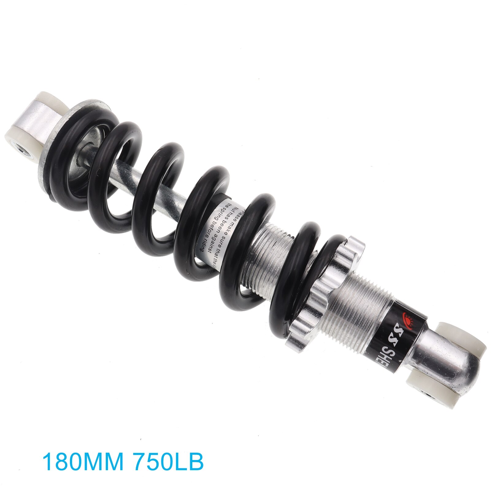 100mm/125mm/150mm/160mm/170mm/180mm/190mm/200mm Hinten Suspension Stoßdämpfer für 47cc 49CC Mini Elektrische Rolle Tasche Fahrrad: 180MM 750LB